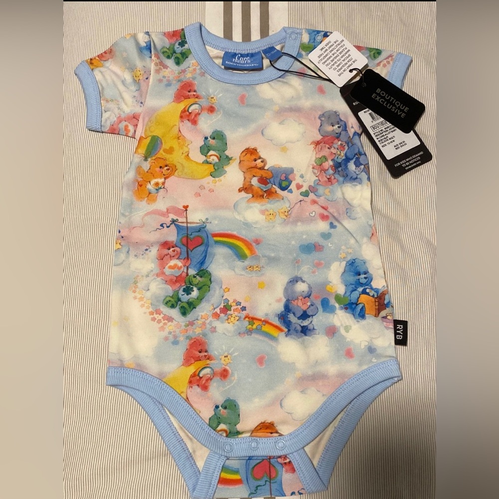 NEW! Rock Your Baby CareBears Bodysuit Sz: 12-18 months